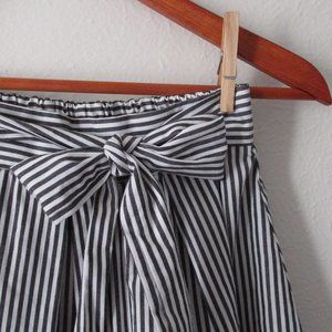 Striped High-Waisted A-Line Skirt - See You Monday